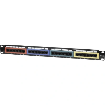 Immagine di Intellinet 513678 24 Porte Patchpanel di rete 483 mm (19) CAT 5e 1 U Nero