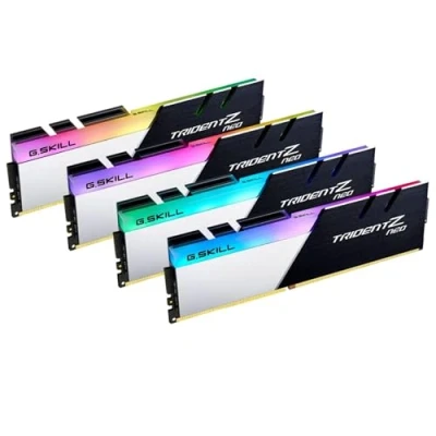 Immagine di G.Skill Trident Z Neo Kit memoria PC DDR4 64 GB 4 x 16 Non ECC 3600 MHz 288pin DIMM CL18 22 42 F4 3600C18Q 64GTZN