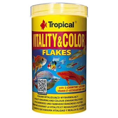 Immagine di Tropical Vitality&amp;Color 500ml / 100g Mangime Vitali e dai Colori più intensi per Tutti i Pesci Ornamentali