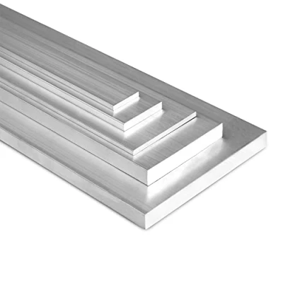 Immagine di TJ profilo alluminio piatto 50x10mm Lunghezza 1m / profilati robusto e durevole/profili per uso versatile interno ed esterno/profilo resistente alla corrosione