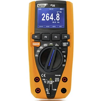 Immagine di HT Instruments HT64 Multimetro portatile digitale Data logger CAT III 1000 V, IV 600 V Display (Counts): 6000
