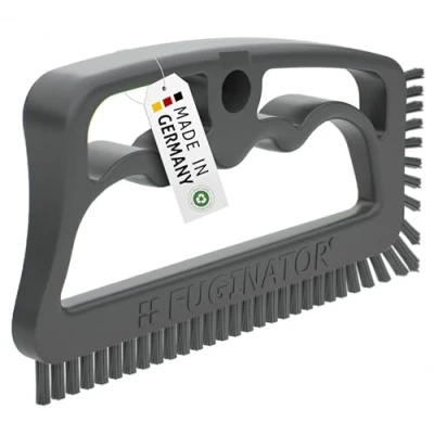 Immagine di FUGINATOR® spazzola per fughe grigio/grigio la pulizia delle in bagno, WC, cucina di piastrelle pareti e pavimenti, comoda