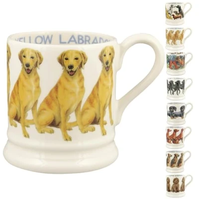 Immagine di Emma Bridgewater Tazza Grande 1/2 Pinta 300ml, Tazze Colazione Particolari, Mugs per Caffè/Cappuccino/Tè, Tazzine Simpatiche Caffe, Design Originale Labrador