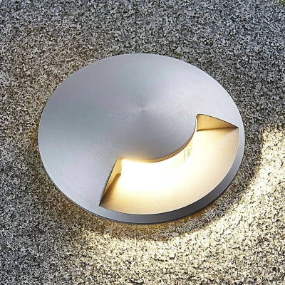 Immagine di Faretto da incasso terra &#039;Milara&#039; dimmerabile (Moderno) colore Grigio, in Alluminio (1 luce, GU10) di Lucande esterni