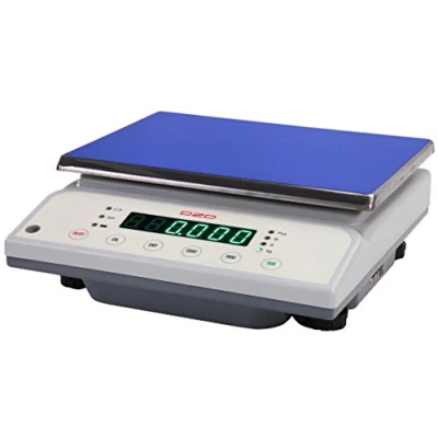 Immagine di DZD DJ30K Bilancia industriale di precisione da laboratorio digitale 1 g a 30 kg con grande superficie pesatura, funzionamento rete e batteria