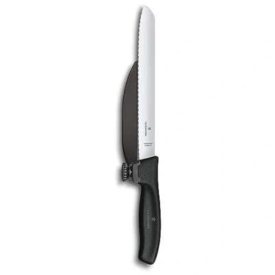 Immagine di Victorinox Swiss Classic, coltello DUX con lama seghettata extra tagliente, nero