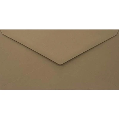 Immagine di Netuno 25 buste per lettere lunghe marronio DL 110x 220 mm 140g Woodstock Noce carta riciclata lettera americane partecipazioni matrimonio inviti battesimo compleanno