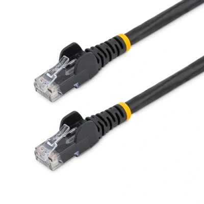 Immagine di StarTech.com Cavo Ethernet CAT6 30m, rete Lan RJ45 10 Gigabit 100W PoE, dati/patch UTP 10GbE, Testato individualmente, Low Smoke Zero Halogen Certificato UL/TIA, Nero (N6PATCH100BK)