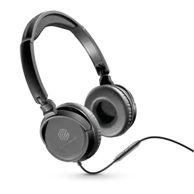 Immagine di Music Sound HEADBAND filo Basic Cuffie on ear pieghevoli con e microfono Jack 3.5 mm Colore Nero