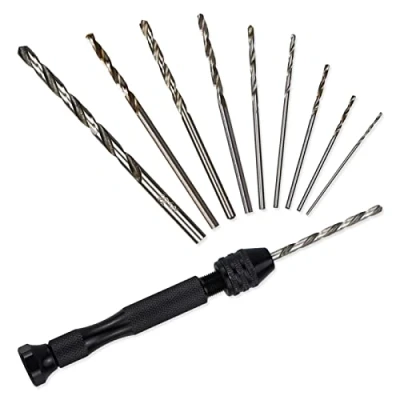 Immagine di Punta di precisione per hobby e hobby, 26 punte con elicoidali, mini utensili trapano manuale, lavori manuali delicati, assemblaggio elettronico modellismo