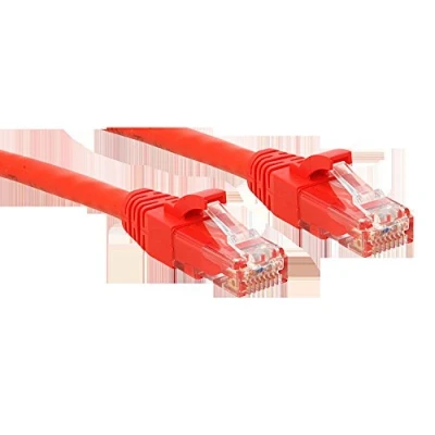 Immagine di LINDY 48037 RJ45 cavo di rete, patch CAT 6 U/UTP 10.00 m Rosso 1 pz.