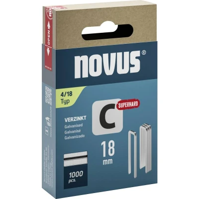 Immagine di Novus Tools 042 0802 Graffette a dorso stretto tipo 4 1000 pz. Dimensioni (L x L A) 18 6.1 mm