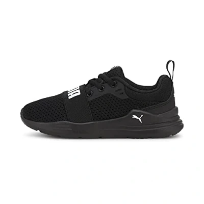 Immagine di Puma Wired RUN Unisex Scarpe running neutre per bambini, Taglia: 34.5, Black Sintetico / tessuto