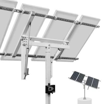 Immagine di ECO WORTHY Sistemi di Monitoraggio Monosassiale (30% potenza in più) con Controller Tracker, Alta Stabilità, Adatto per Diversi Modelli Solari, Cortile, Campo, Giardino