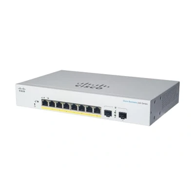 Immagine di Cisco Business Smart Switch CBS220 8T E 2G 8 porte GE 2 SFP (Small Form Factor Pluggable) da 1G Garanzia hardware limitata di tre anni (CBS220 EU)