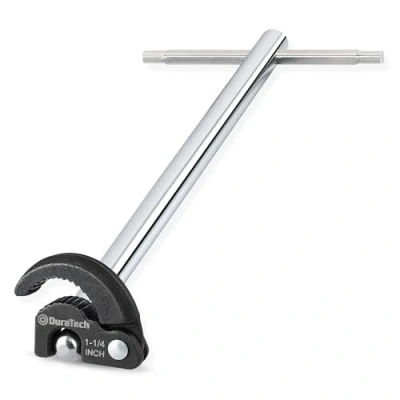 Immagine di DURATECH Chiave per dadi da rubinetto regolabile 280MM, con capacità 10MM a 32MM il fissaggio di posteriori e tappi sotto lavello