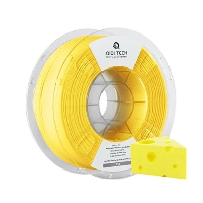 Immagine di QIDI TECH filamento ASA 1,75 mm Giallo, stampante 3D 1 kg bobina (2,2 libbre), alta resistenza ai raggi UV, basso odore, perfetto per la stampa di parti funzionali all&#039;aperto