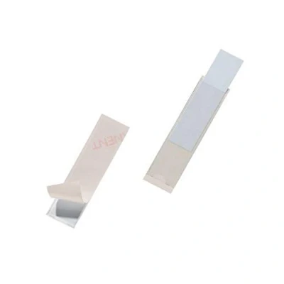 Immagine di Durable 807219 Pocketfix, Tasca Adesiva, Apertura Lato Corto, Inserti Inclusi, 10 Pezzi, 81 x 22 mm, Trasparente