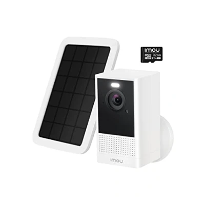 Immagine di Imou Telecamera WiFi Esterno Batteria Ricaricabile, 4MP Videosorveglianza con Rilevamento Umano, Visione Notturna a Colori, Audio Bidirezionale, IP65, Pannello Solare