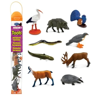 Immagine di Safari Ltd. Set di 9 figure giocattoli Animali europei Collezione TOOB Non tossico e senza BPA giocattolo Adatto per bambini dai 3 anni in poi