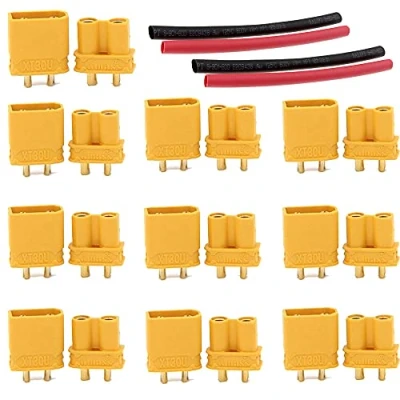 Immagine di Boladge 10 coppie Connettore Maschio Femmina Amass XT30U con Proiettile per batteria RC Lipo (XT30 Aggiornato)