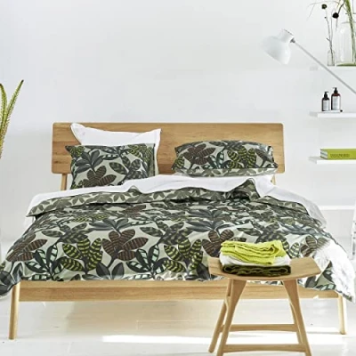 Immagine di Designers Guild Essix Federa per cuscino Triumph Line in raso di cotone, 43 x 230 cm