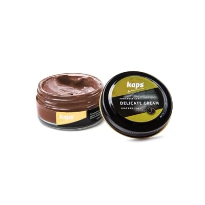 Immagine di Kaps Crema per la Cura delle Scarpe, Intensiva e Nutrimento Pelle, Delicate, 70 Colori (127 Mango)