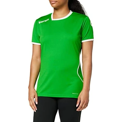 Immagine di Kempa Curve Camiseta MC De Mujer, Maglietta da Gioco Pallamano Donna, Verde/Bianco, XL