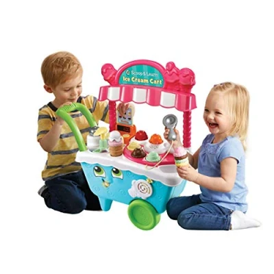Immagine di VTech LeapFrog 600703 Scoop &amp; Learn Pretend Toddler Toy for Role Play Food and Magic Ice Cream Scooper Scoop/Learn Cart Set, vario, blu, 21,7 x 51,6 63,2 cm