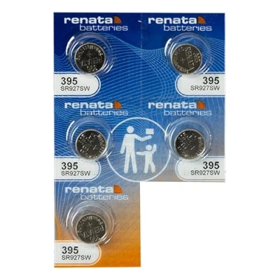 Immagine di Renata 395 Button Cell watch battery, 5 Batteries by