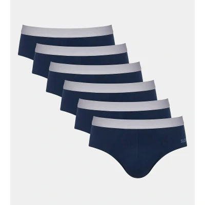 Immagine di Sloggi MEN GO ABC Brief 6 PACK Slip, Uomo, Taglia: Large, Navy