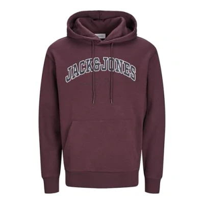 Immagine di Jack &amp; Jones Caleb Varsity Felpa con cappuccio, Uomo, Taglia: Medium, Vineyard wine