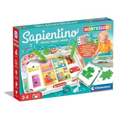 Immagine di Clementoni Sapientino Montessori Banchetto con Schede attività Penne, Gioco Educativo 3 Anni, Regalo Elettronico Interattivo, Batterie Incluse, Made in Italy, 16467, Multicolore