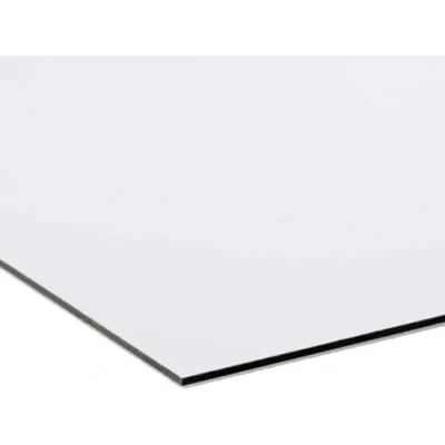 Immagine di Dibond Pannello composito in alluminio con spessore di 3 mm colore bianco (50x70 cm)
