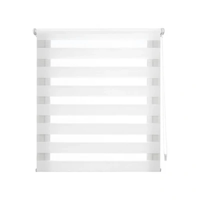 Immagine di Decorblind Tenda avvolgibile a doppio strato, senza attrezzi e trapano, misura della tenda: 105 x 150 cm larghezza lunghezza/misura del tessuto: 102 145 notte giorno colore