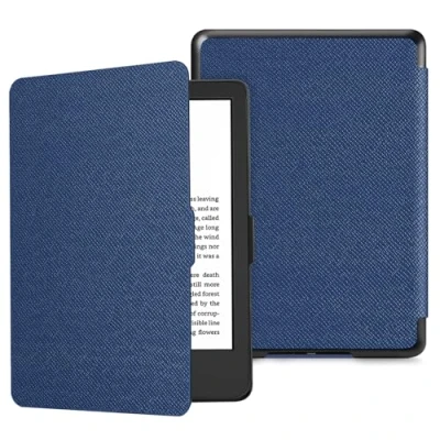Immagine di FINTIE Custodia per 6&quot; Kindle 11ª Generazione (Modello 2024/2022), Sottile Leggero Protettiva Cover con Funzione Auto Sveglia/Sonno, Blu Scuro