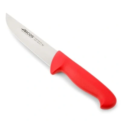 Immagine di Arcos Serie 2900 Coltello Scannare Macellaio Bistecca Lama Acciaio Inossidabile Nitrum 160 mm Manico Polipropilene Colore Rosso