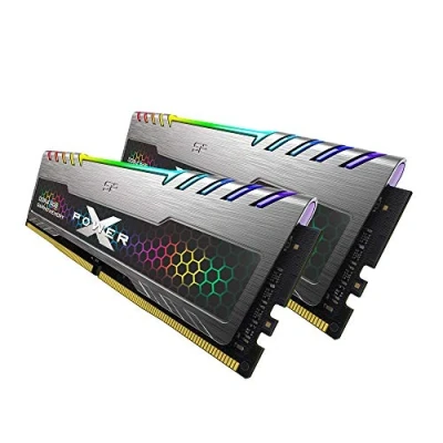 Immagine di SP Silicon Power 16 GB (8 GBx2) XPOWER RGB Turbine Gaming DDR4 3200 MHz (PC4 25600) 288 Pin CL16 1,35 V UDIMM Desktop Memory Module Bassa Tensione