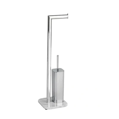 Immagine di Piantana portarotolo e scopino WC Onyx