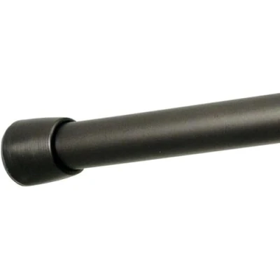 Immagine di iDesign Asta doccia per tende (66 107 cm), telescopica corta e regolabile, tenda robusta in metallo resistente, bronzo