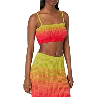Immagine di The Drop Viv Ombre Bralette, Rosso Ombre, M