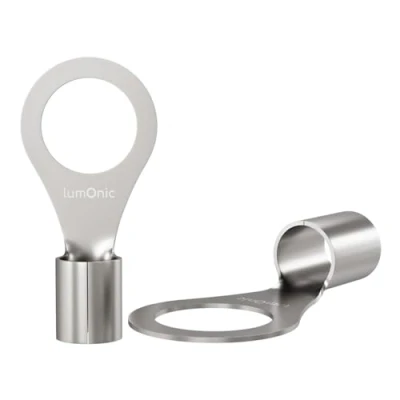 Immagine di Lumonic 25x terminali a crimpare vuoti 6 10mm² I M10 non isolati capicorda M10, tubolare 6mm2 10mm2 occhiello, connet