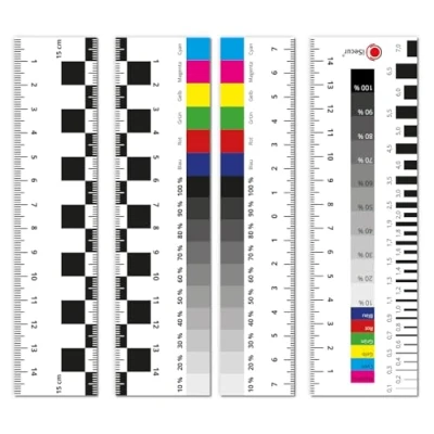 Immagine di iSecur Set di 4 righelli magnetici per esperti, 15 cm, la documentazione, misuratore fessurazione, righello da crack I Kfz mag279