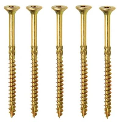 Immagine di KLIMAS viti per legno torx set Testa Svasata Piana multiuso autofilettanti Giallo Zinco da 4x70 mm 250 pezzi