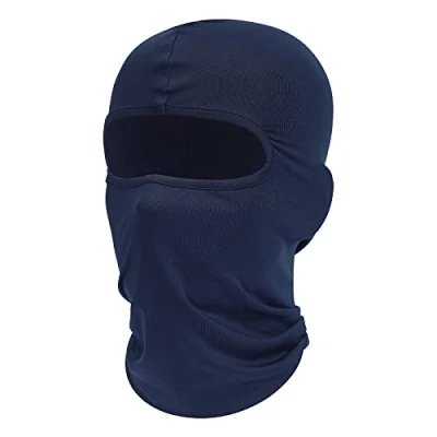 Immagine di fuinloth Maschera di passamontagna, sciarpa estiva per il collo, protettore UV, sci motocicli maschi e donna Blu scuro
