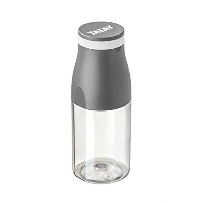 Immagine di TATAY Bottiglia Urban Drink 400 ml, Ermetico, Tritan, Senza BPA, Resistente alla rottura, Non lascia sapore o odore, Lavabile in lavastoviglie e Adatto al microonde. Colore Grigio