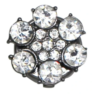Immagine di PEILINZE Copribottoni per camicia con strass e fiori, gemelli, resistenti alla ruggine, decorazione bottoni della camicia, gemelli di ricambio
