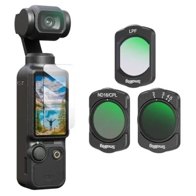 Immagine di SMALLRIG Set di Filtri Magnetici per DJI Osmo Pocket 3, Filtro VND2 5, ND16/CPL, LPF e Protezione lo Schermo 4776