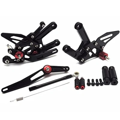Immagine di Poggiapiedi regolabili CNC con tutte le regolazioni compatibili per Yamáha YZF R6 R6R 2006 2020