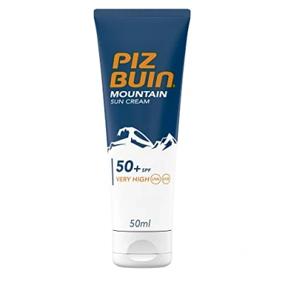 Immagine di PIZ BUIN Mountain Crema solare SPF 50+, viso per sole, freddo e vento ad alta quota, Protezione 50 + molto alta, 50+ con filtro UVA/UVB, ml